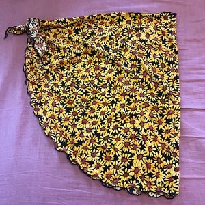 Leilani Sunflower Swim Coverup Skirt